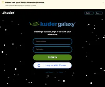 Kudergalaxy.com(Kuder Galaxy launches elementary students into a universe of career possibilities. Galaxy) Screenshot