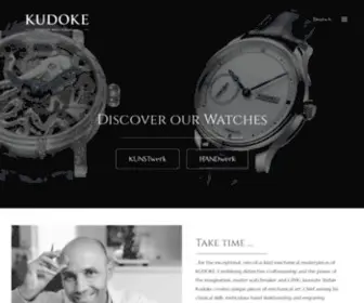 Kudoke.eu(Independent Watchmaking) Screenshot