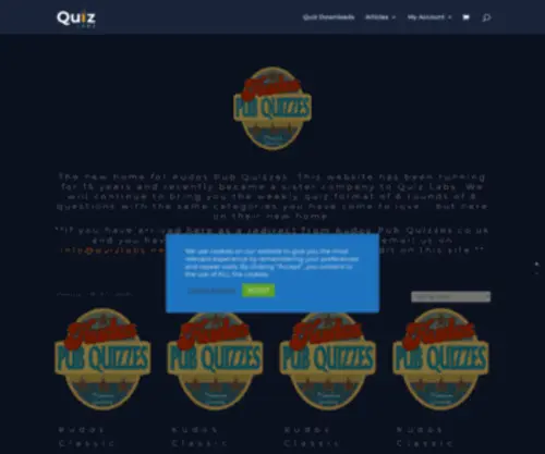 Kudos-Pub-Quizzes.co.uk(Kudos Pub Quizzes) Screenshot