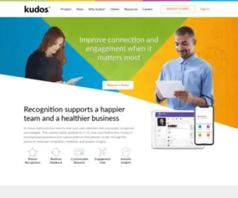Kudosnow.com(Kudos®) Screenshot
