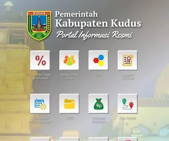 Kuduskab.go.id(Pemerintah Kabupaten Kudus) Screenshot