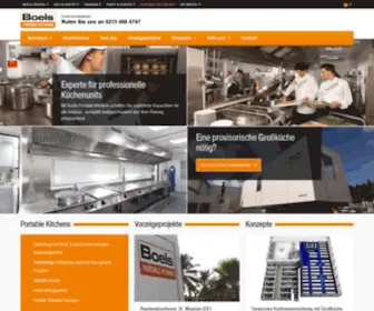 Kuechencontainer.de(Boels Portable Kitchens) Screenshot