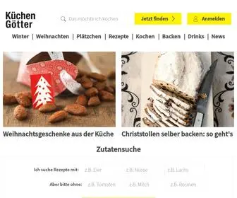 Kuechengoetter.de(Küchengötter) Screenshot
