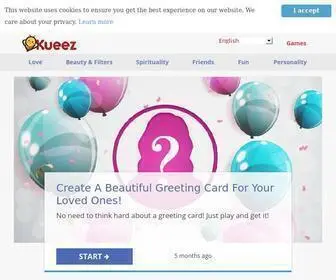 Kueez.com(Where Entertainment Begins) Screenshot