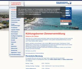 Kuehlungsbornzimmervermittlung.de(Kühlungsborner Zimmervermittlung) Screenshot