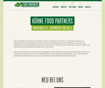 Kuehne-Foodpartners.com(Kühne) Screenshot