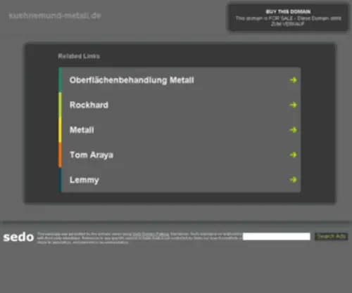 Kuehnemund-Metall.de(KÜHNEMUND) Screenshot