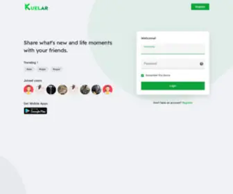 Kuelar.com(Kuelar A social networking service) Screenshot