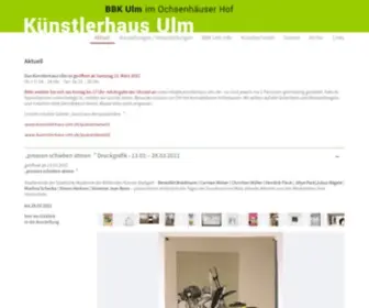 Kuenstlerhaus-ULM.de(Künstlerhaus Ulm) Screenshot