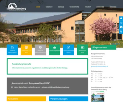 Kuessaberg.com(Gemeinde Küssaberg) Screenshot