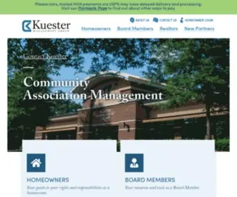 Kuester.com(Community Association Management) Screenshot