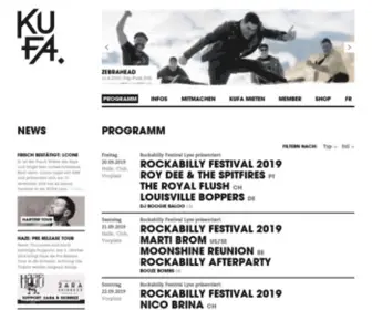 Kufa.ch(Kulturfabrik KUFA Lyss) Screenshot