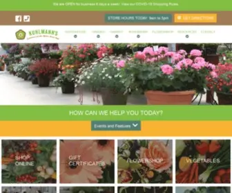 Kuhlmanns.com(Kuhlmann's Greenhouse Garden Market) Screenshot