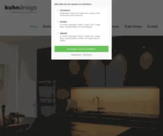 Kuhndesign.ch(Kompetenz für Küchen & Haushaltsgeräte aus Basel) Screenshot