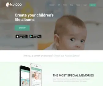 Kuicco.com(Create your children's life albums) Screenshot