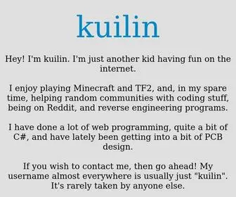 Kuilin.net(Kuilin's website) Screenshot