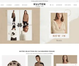 KujTen.com(La Référence Parisienne du Cachemire Mode) Screenshot