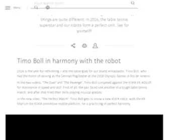 Kuka-Timoboll.com(Timo Boll and KUKA form a perfect team) Screenshot