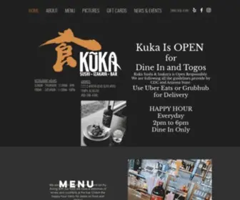 Kukaizakaya.com(Kuka Sushi & Izakaya) Screenshot