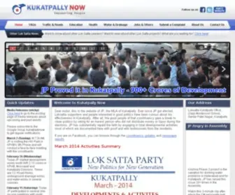 Kukatpallynow.com(What is JP of Lok Satta doing as an MLA in Kukatpally) Screenshot