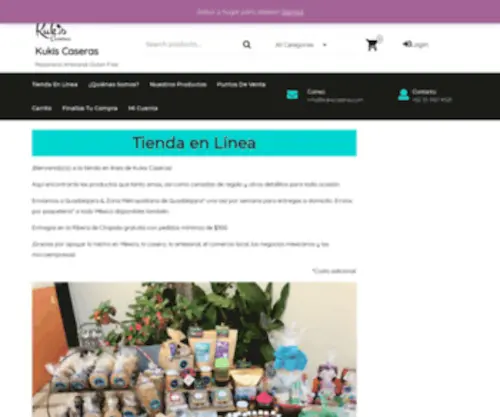 Kukiscaseras.com(Kukis Caseras) Screenshot