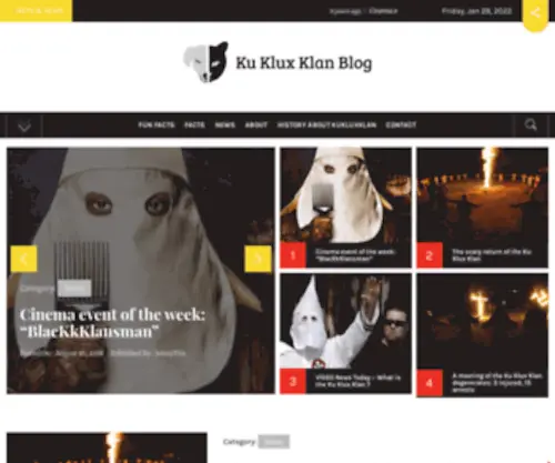 KukluxKlan.bz(Ku Klux Klan website) Screenshot