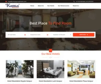 Kukrejagrouphotels.com(Kukreja Group Hotel) Screenshot