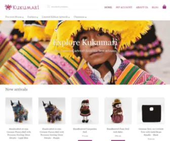 Kukumari.com(Fine Peruvian artcraft from the best artisans) Screenshot