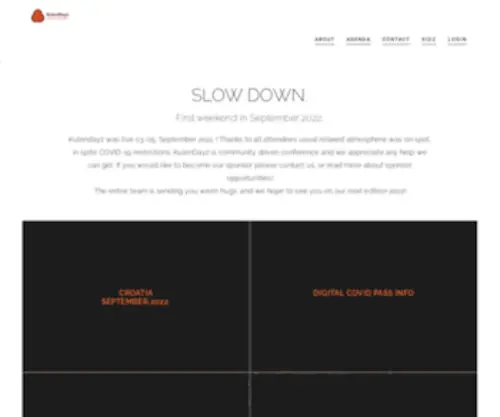 Kulendayz.com(Slow down IT Conference) Screenshot