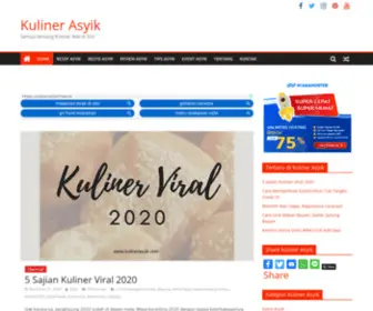 Kulinerasyik.com(Kuliner Asyik) Screenshot