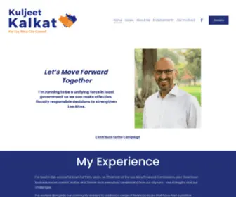 Kuljeetkalkat.com(Kuljeet Kalkat for Los Altos City Council) Screenshot