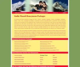 Kullumanalihoneymoonpackages.com(Kullu Manali Honeymoon Packages) Screenshot