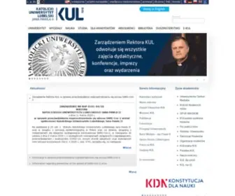 Kul.pl(Kul to najstarszy uniwersytet katolicki w europie środkowowschodniej. dewiza uczelni) Screenshot