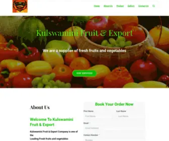 Kulsowaminifruitandexport.in(Kulswamini Fruit & Export) Screenshot