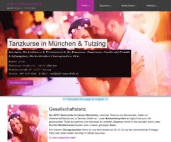 Kult-Tanzschule.de(ADTV Tanzschule im Herzen Münchens) Screenshot