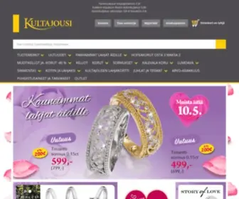 Kultajousi.fi(Kellot, korut, kihlasormukset ja vihkisormukset) Screenshot