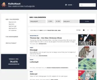 Kultunaut.org(Samlet guide til kultur) Screenshot