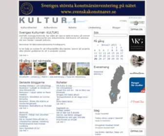 Kultur1.se(Kulturnätverket) Screenshot