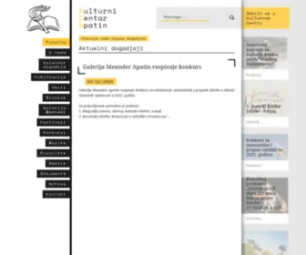 Kulturaapatin.com(Kulturni centar Apatin) Screenshot