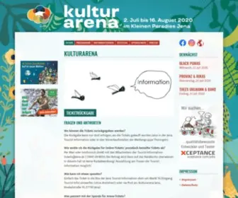 Kulturarena.de(August 2020 im Kleinen Paradies in Jena)) Screenshot
