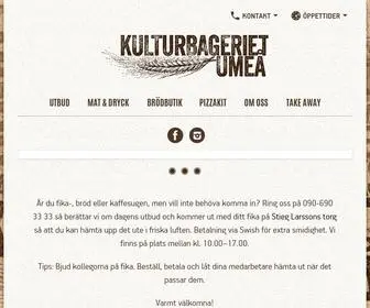 Kulturbageriet.se(Cafe Umeå) Screenshot