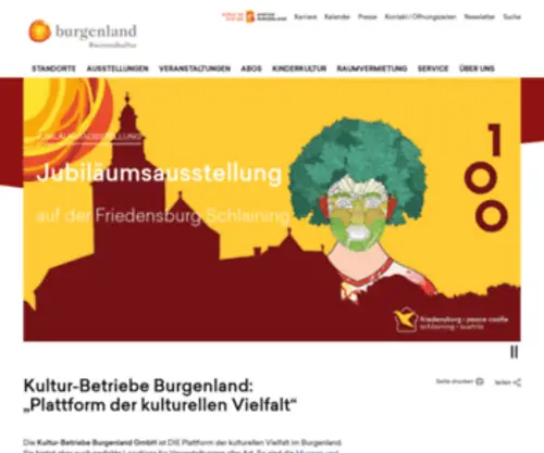 Kulturbetriebe.at(Kultur Burgenland) Screenshot