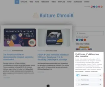 Kulturechronik.fr(Tutoriels, actu, test high-tech, geek, informatique) Screenshot
