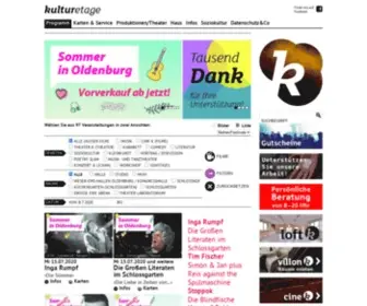 Kulturetage.de(Kulturetage Oldenburg) Screenshot