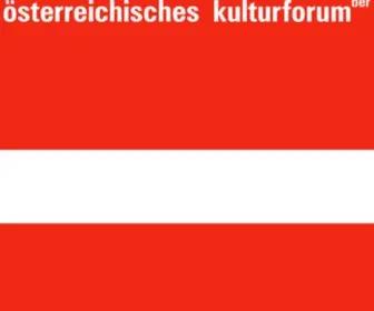 Kulturforumberlin.at(Österreichisches Kulturforum Berlin) Screenshot