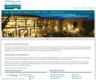 Kulturhalle-Roedermark.de(Kulturhalle) Screenshot