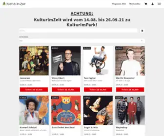 KulturimZelt-Shop.de(Kultur im Zelt) Screenshot