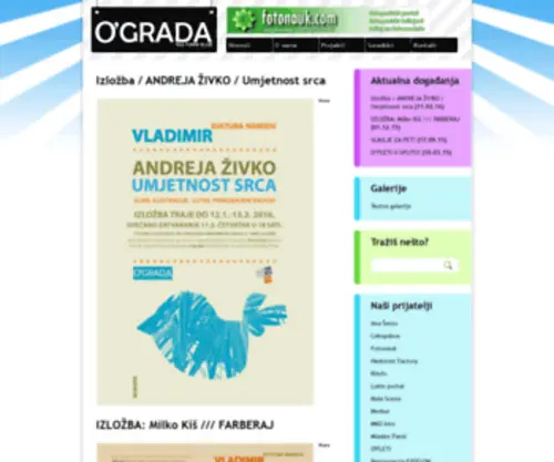 Kulturniklub-Ograda.com(Kulturni Klub Ograda) Screenshot