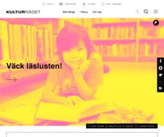 Kulturradet.se(Kulturrådet är en myndighet som) Screenshot