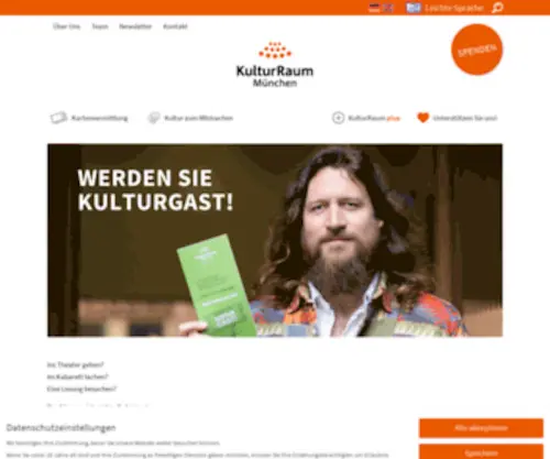 Kulturraum-Muenchen.de(Kultur ist für alle da) Screenshot